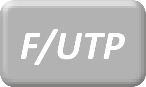 LAN FTP Cat.6 plochý čierny 1m kábel