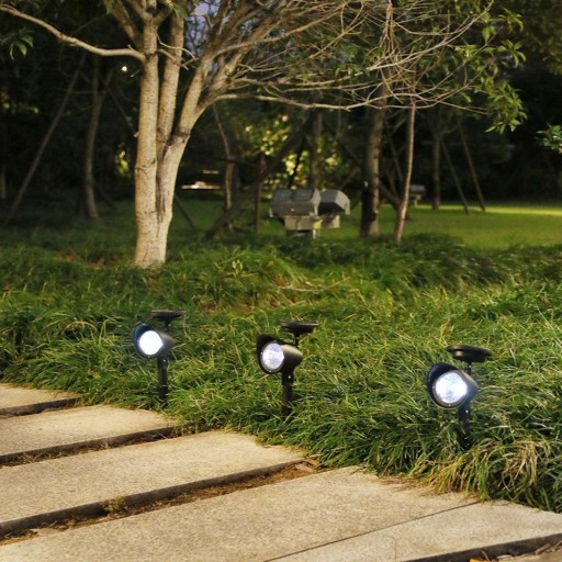 SOLÁRNE LAMPY Záhradný LED REFLEKTOR Smerový SNÍMAČ SKYPER PREPUNCH-IN