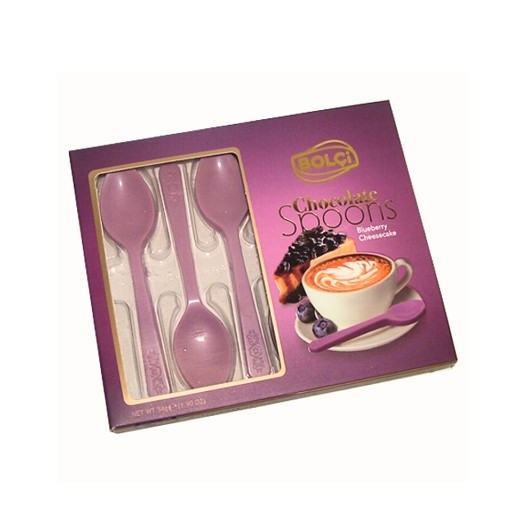 Bolci Spoons Blueberry Cheesecake lyžičky bielej čokolády 54g