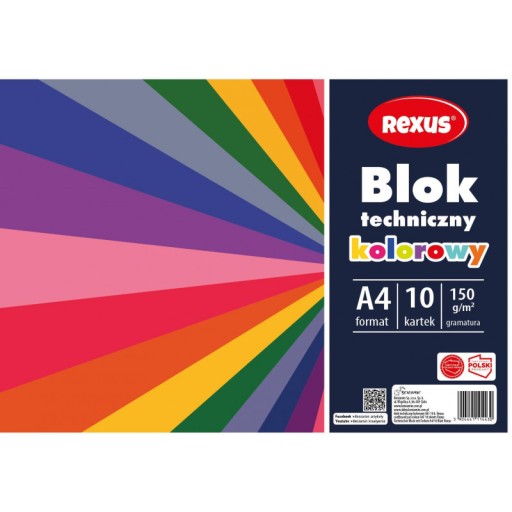 FAREBNÝ TECHNICKÝ BLOK A4 BENIAMIN 10 listov