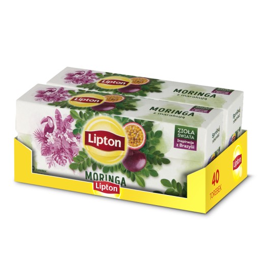 Lipton set bylinkový čaj s príchuťou Moringa s marakujou 2x20 vrecúšok