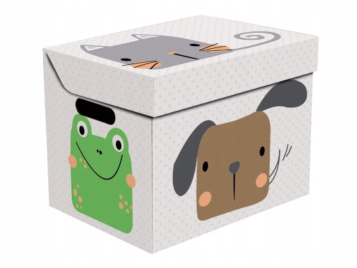 Pevná kartónová krabica na hračky, ZABA BOX