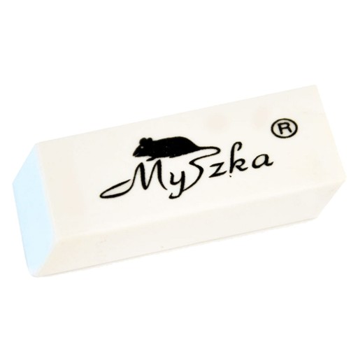 ŠKOLSKÉ POMÔCKY GUMA MYŠ biela INTERREX guma pre DETI