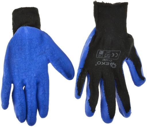 Zateplené zimné hrubé pracovné rukavice LATEX, veľkosť 9