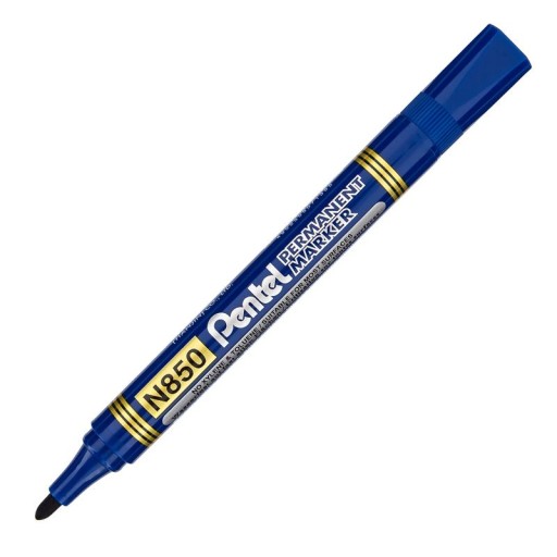 Pentel N850 okrúhly permanentný popisovač - modrý