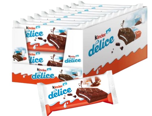 Kinder Delice Ferrero piškótová tyčinka 3 ks 39g plnená čokoládovou sušienkou