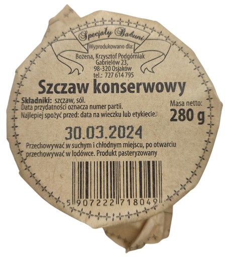 Šťovík v konzerve 280g Babičkina špecialita