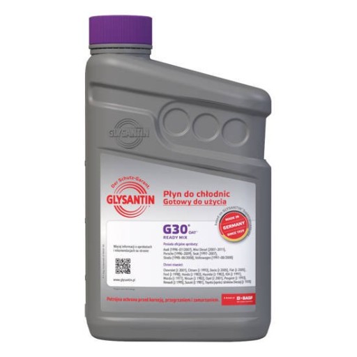 ATAS KVAPALINA RADIÁTOROV GLYSANTIN G30 KVAPALINA RADIÁTOROV BASF G12+ RUŽOVÁ 1L