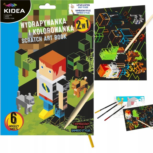 Hra Kidea 2v1 stieracia hra a omaľovánka