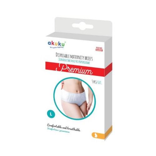 AKUKU jednorazové popôrodné nohavičky L, 5 ks.