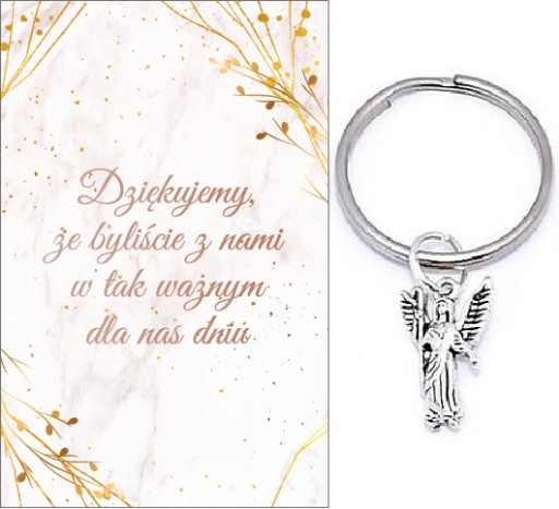 ĎAKUJEME HOSTOM DARČEK SVADOBNÝ ANJEL KĽÚČOVKA SPOMIENKY