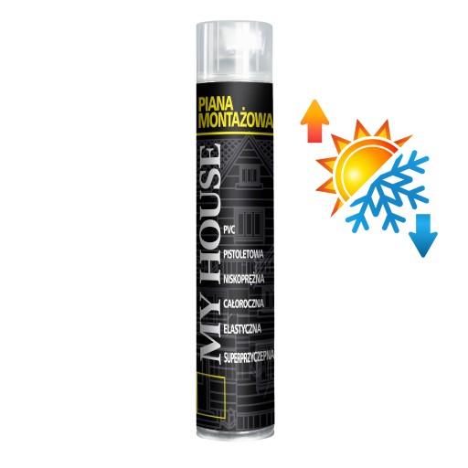 NÍZKOTLAKOVÁ PIŠTOĽ montážna pena CELÝ ROK 750 ml