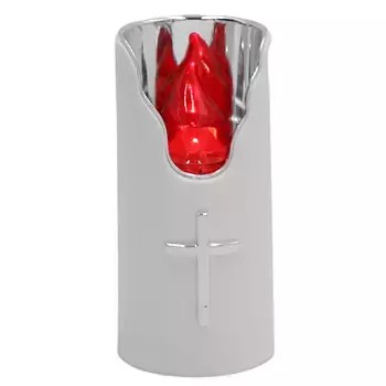 Led vložka na sviečky pre Subito Cemetery Red-Silver 483 H150 WP55