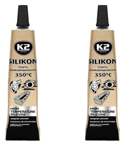 VYSOKÁ TEPLOTA 350°C 21G 2KS ČIERNY SILIKÓN