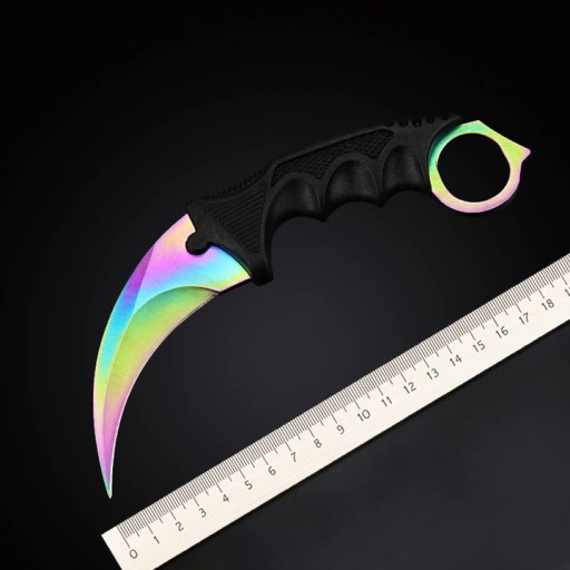 KARAMBIT FADE KNIFE RAINBOW SCASE CLAW CS:GO SURVIVAL TACTICAL OSTRÉ POUZDRO