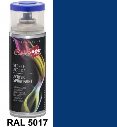 Sýtomodrý lak 400 ml, lesklý RAL 5017