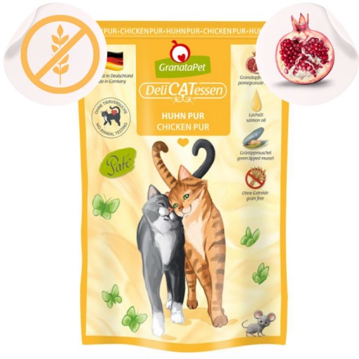 GranataPet DeliCatessen Pure Chicken Mokré krmivo pre mačky 85 g