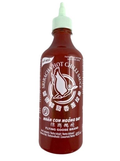 Sriracha Hot Chilli Sauce Pikantná svetová ázijská kuchyňa č. Msg 455 ml