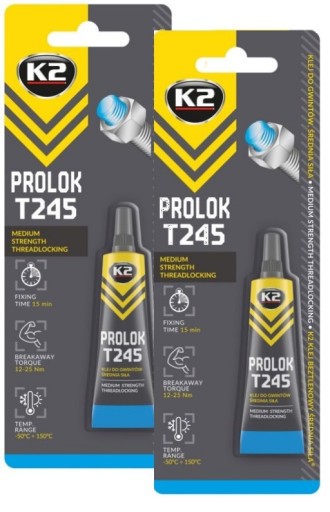 K2 PROLOK STREDNÉ LEPIDLO 6ML NA Skrutkovacie závity, STRED
