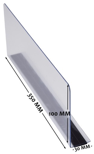 MAGNETICKÝ POLIČOVÝ SEPARÁTOR, POLICA - 100X350 MM
