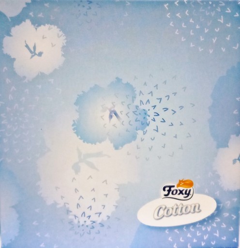 Neparfumované vreckovky Foxy Cotton, 3 vrstvy. 60 ks.