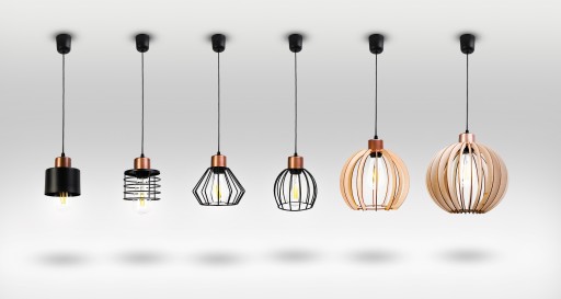 STROPNÉ ZÁVESNÉ LAMPY, DREVENÝ GUĽOVÝ LUSTER