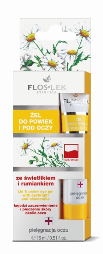 Gél na očné viečka a oči so svetlíkom a harmančekom