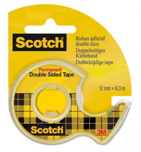 3M lepiaca páska Scotch, obojstranná, 12 mm x 6,3 m