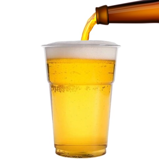 Hrnčeky Hrnčeky Plastové hrnčeky na pivo 400ml 50 ks