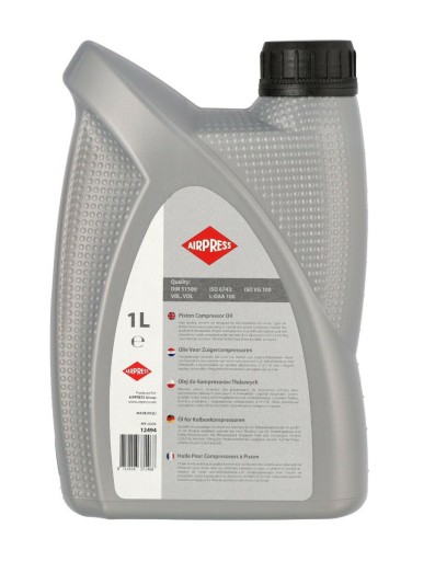 Minerálny olej pre kompresory piestových kompresorov 1 liter 12494 AIRPRESS