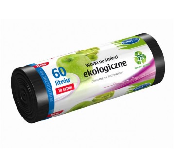 Stella vrecia na odpadky 60L/10ks eco black