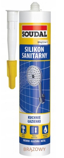Soudal sanitárny silikón HNEDÝ 280 ml