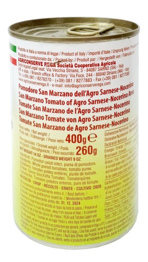 Talianske paradajky Strianese San Marzano Pelati 400g