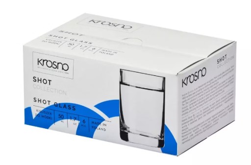 KROSNO poháre 6x 30ml CLASSIC na VODKU TEQUILA SHOTS KRYŠTALICKÉ SKLO