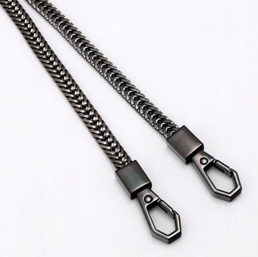 Čierna retiazka na kabelku dlhá retiazka Pancerka