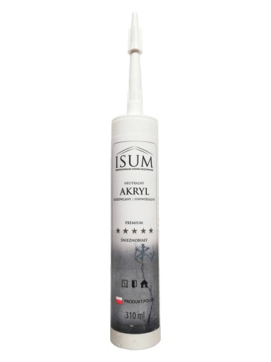 ISUM ACRYLIC konštrukcia neutrálna biela 310ml