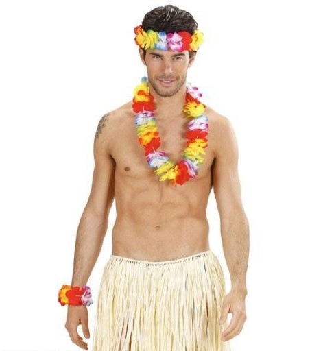 HAVAJSKÉ KVETY SADA 4 ks VIACFAREBNÝ HAWAII