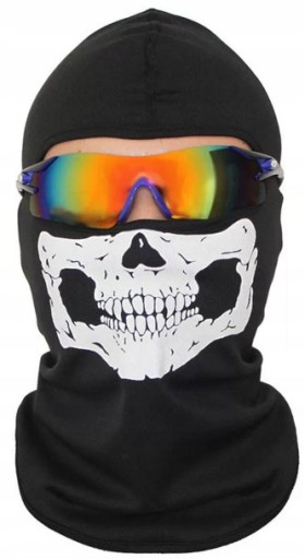 SKELETOROVÁ MASKA HALLOWEEN HNEDÁ LEBKA