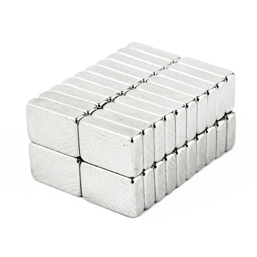NEODYMOVÝ MAGNET 7,5x5x2 N38 - 50 KS