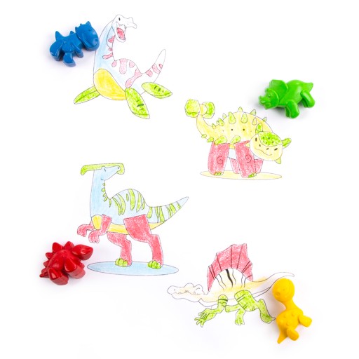 Pastelky pre batoľatá, aby sa naučili kresliť DINOSAURY