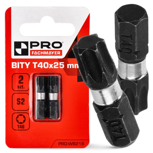 NÁRAZOVÉ HROTY ÚRAZOVÝ BIT SILNÝ SKRUTKOVACÍ BIT TX40 25 MM