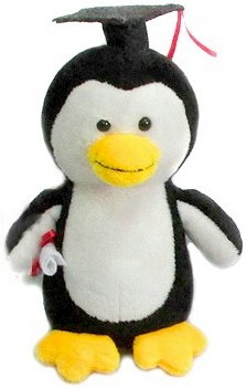 Školský maskot tučniaka - 17 cm