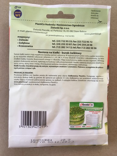 Plantico Semená klíčkov červenej repy