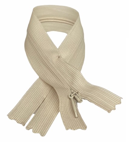 Pevný skrytý zips sabbia 1 22 cm