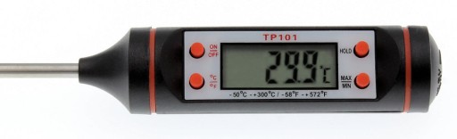 Kuchynský teplomer digitálny LCD sonda na mäso a víno