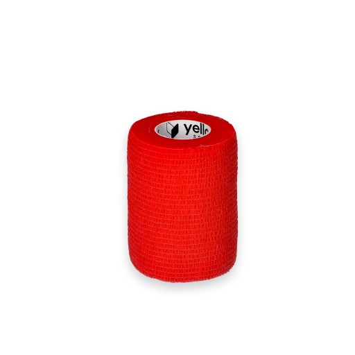 Samolepiaca stabilizačná súdržná bandáž YellowBAND 7,5 cm, červená