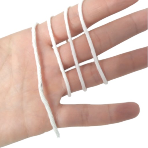 MACRAME STRING 5mm PRÍRODNÁ BAVLNA PRE ANJELSKÉ TWISTED ECRU 100m