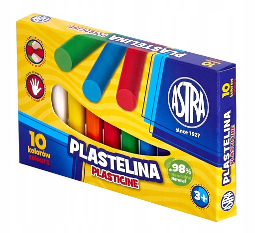 Astra školská plastelína 10 farieb pre deti