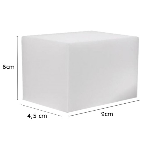 KOŽENÁ špongia veľká 9 cm x 6 cm x 4,5 cm - balenie 5 ks