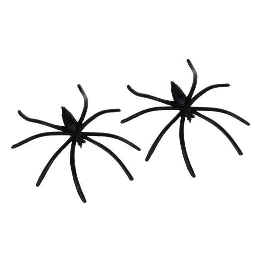 Umelá pavučina 2 pavúky halloweenska dekorácia